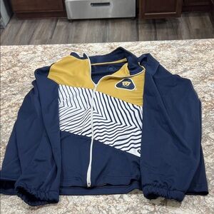 Pumas Navy and Gold Patterned Utility Jacket